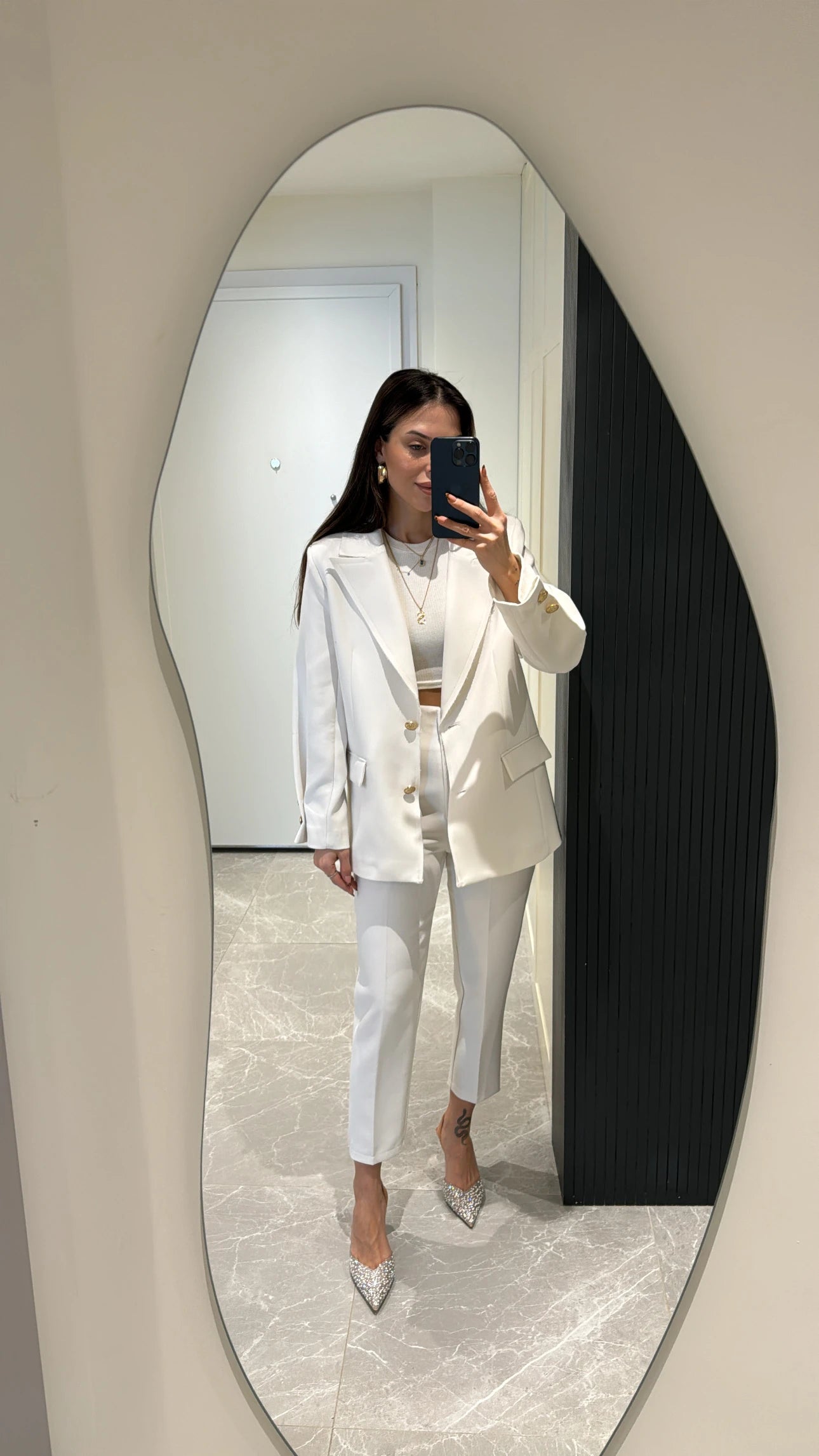 Blazer Isis - Off White com Botões Dourados