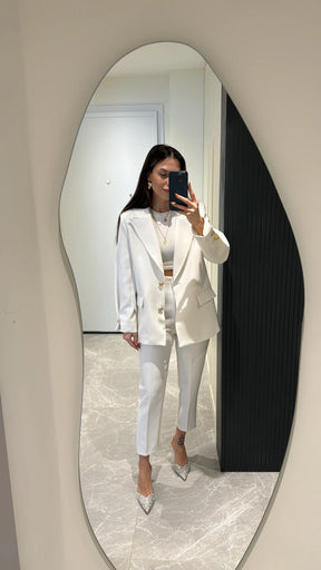 Blazer Isis - Off White com Botões Dourados